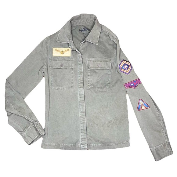 Captain Marvel Army Jacket Ladies SMALL Military Carol Danvers Avengers - Picture 1 of 8